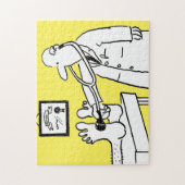 Funny Doctor met Stethoscoop Legpuzzel (Verticaal)