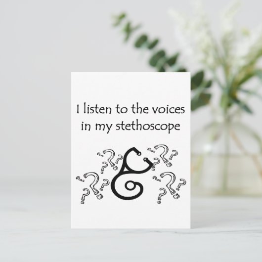 Funny Doctor of verpleegsters T-shirts en geschenk Briefkaart (Staand voorkant)