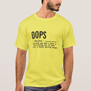 Funny Doctor Pun Medical Dictionary Betekenis Oeps T-shirt