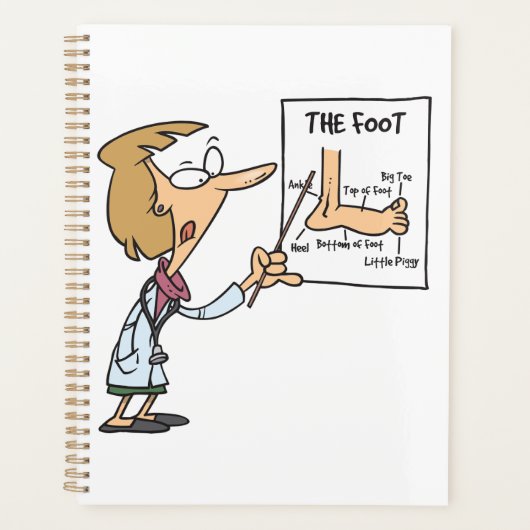 Funny Doctor Teaching Foot Anatomy (Devant)
