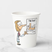 Funny Doctor Teaching Foot Anatomy Papieren Bekers (Voorkant)