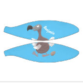 Funny dodo bird cartoon illustratie basketbal (Panelen)