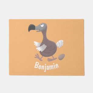 Funny dodo bird cartoon illustratie deurmat