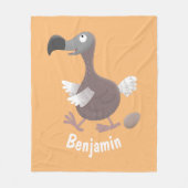 Funny dodo bird cartoon illustratie fleece deken (Voorkant)