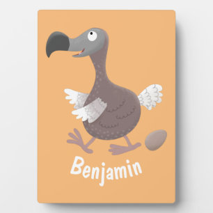 Funny dodo bird cartoon illustratie fotoplaat