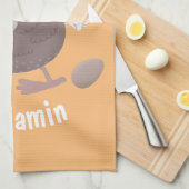 Funny dodo bird cartoon illustratie theedoek (Quarter Fold)