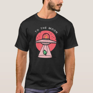 Funny Doekoetsen in UFO voor de Moon HODL Doge Ali T-shirt
