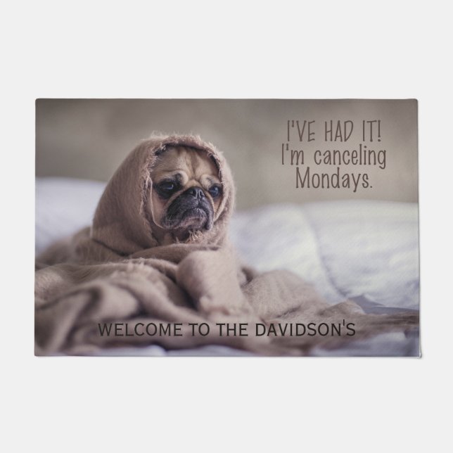 Funny Dog aangepaste deurmatten (Voorkant)