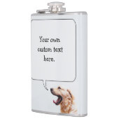 Funny Dog aangepaste kolf Heupfles (Links)