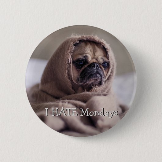 Funny Dog aangepaste tekstknop Ronde Button 5,7 Cm (Voorkant)