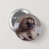 Funny Dog aangepaste tekstknop Ronde Button 5,7 Cm (Voorkant /achterkant)