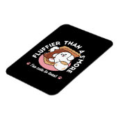 Funny Dog and S’more Design – Kawaii Pet Lover Pun Magneet (Linkerzijde)