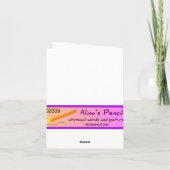 Funny Dog and Tree Edgy Verjaardag Kaart (Achterkant)