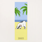 Funny Dog Beach Yoga Mat (Achterkant)