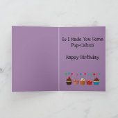 Funny Dog Birthday Card Kaart (Binnen)