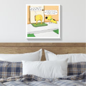 Funny Dog Butt in Doggy-klep Canvas Afdruk (Insitu (Slaapkamer))