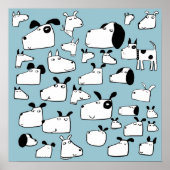 Funny Dog Cartoon Poster (Voorkant)
