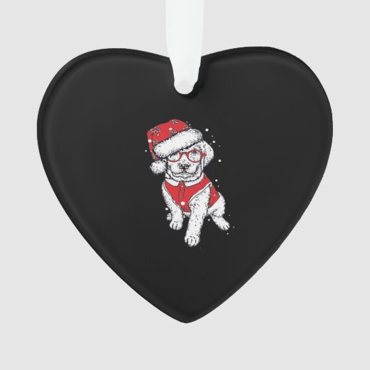 Funny Dog Christmas Pajamas Gift for Dog Lovers Wo Ornament (voorkant)