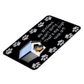 Funny Dog Comic - Nose Art Magneet (Linkerzijde)