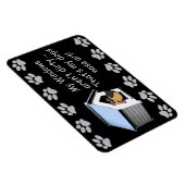 Funny Dog Comic - Nose Art Magneet (Rechterzijde)