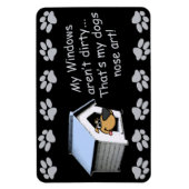 Funny Dog Comic - Nose Art Magneet (Verticaal)