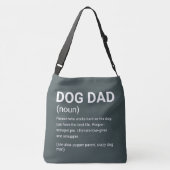 Funny Dog Dad Definition Crossbody Tas (Achterkant)
