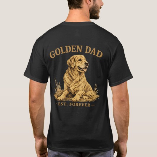 Funny Dog Dad Gift T-shirt (Achterkant)