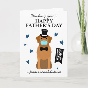 Funny Dog Dad Golden Retriever Happy Vaderdag Kaart