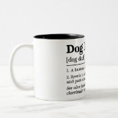 Funny Dog Dad Tweekleurige Koffiemok (Links)
