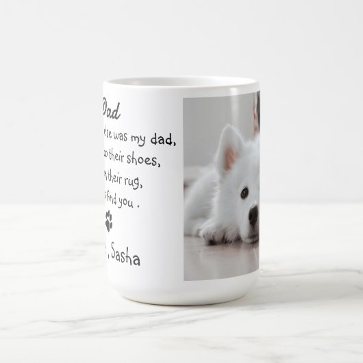 Funny Dog Dad Vaderdag - Verjaardagshond Humor Koffiemok (Center)