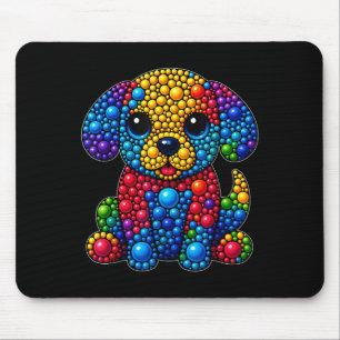 Funny Dog Dierenvrienden Polka Dots Happy Dot Day Muismat