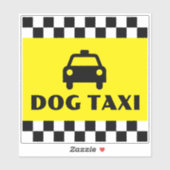 Funny Dog Eigenaar Taxi Driver Sticker (Vel)