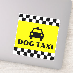 Funny Dog Eigenaar Taxi Driver Sticker