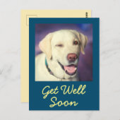 Funny Dog en Aanmoediging krijgen goed Briefkaart (Voorkant / Achterkant)