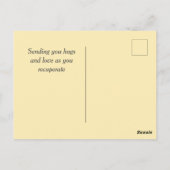 Funny Dog en Aanmoediging krijgen goed Briefkaart (Achterkant)