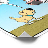 Funny Dog en Koe poster (Hoek)