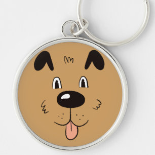 Funny Dog Face Sleutelhanger