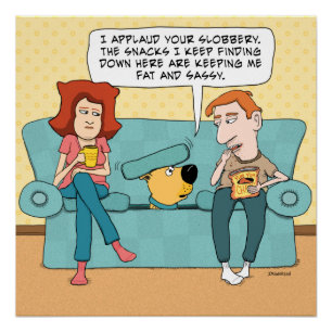 Funny Dog Finding Snacks Poster Perfect Poster