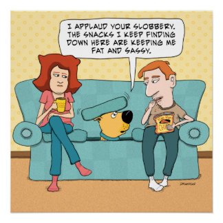 Funny Dog Finding Snacks Poster Perfect Poster