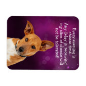 Funny dog gedachte magneet (Horizontaal)