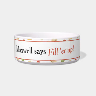 Funny Dog Gezegde Treat Pattern Voerbakje