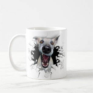 Funny dog gezicht koffiemok