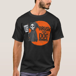 Funny Dog Groomer, penseel je hond-groomartikel T-shirt