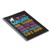 Funny Dog Groomer Quote Pet Witty Puppy Grooming Notitieboek (Rechterzijde)