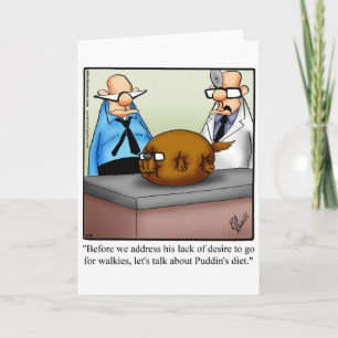 Funny Dog Humor Blank Wenskaart Spectickles Kaart