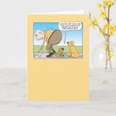 Funny Dog in Shade Birthday Kaart (Gele Bloem)