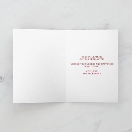 Funny Dog It Was Ruff Afstuderen Gefeliciteerd Kaart (Binnen)
