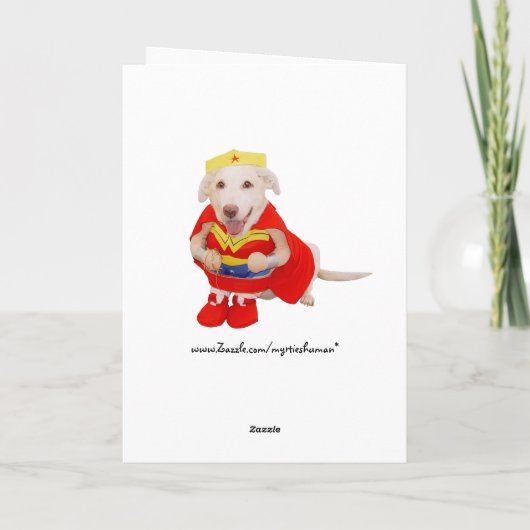 Funny Dog Kaart (Achterkant)