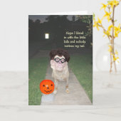 Funny Dog Kaart (Gele Bloem)