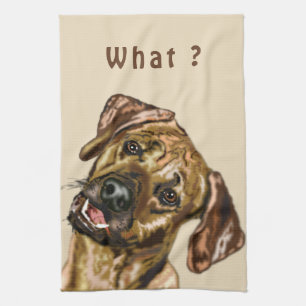 Funny Dog Keuken Handdoek - Aangepaste tekst